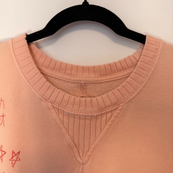 Aerie Oversized Light Peach Women's Sweatshirt Size L - Picture 4 of 6